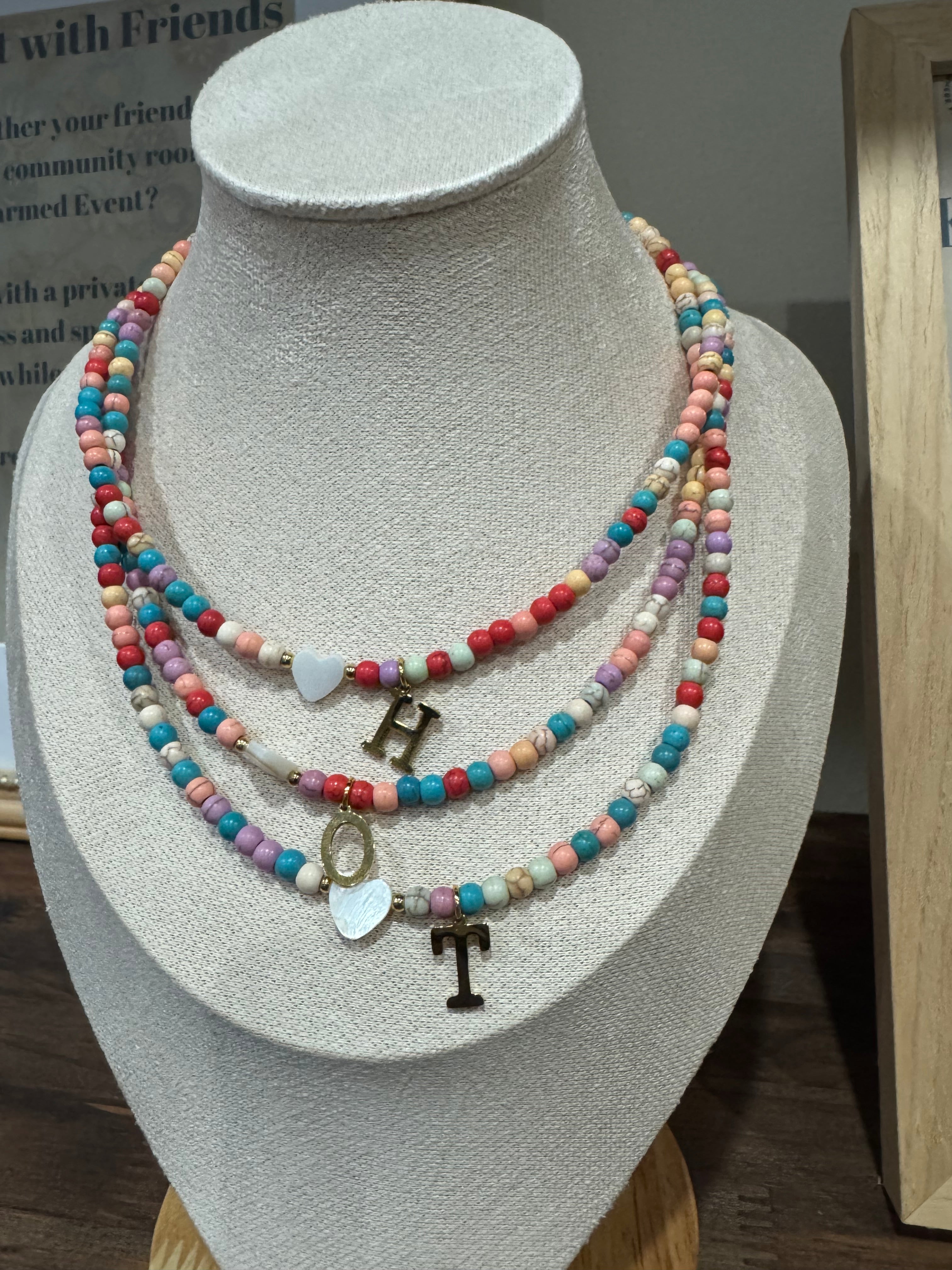 Initial Boho Necklace