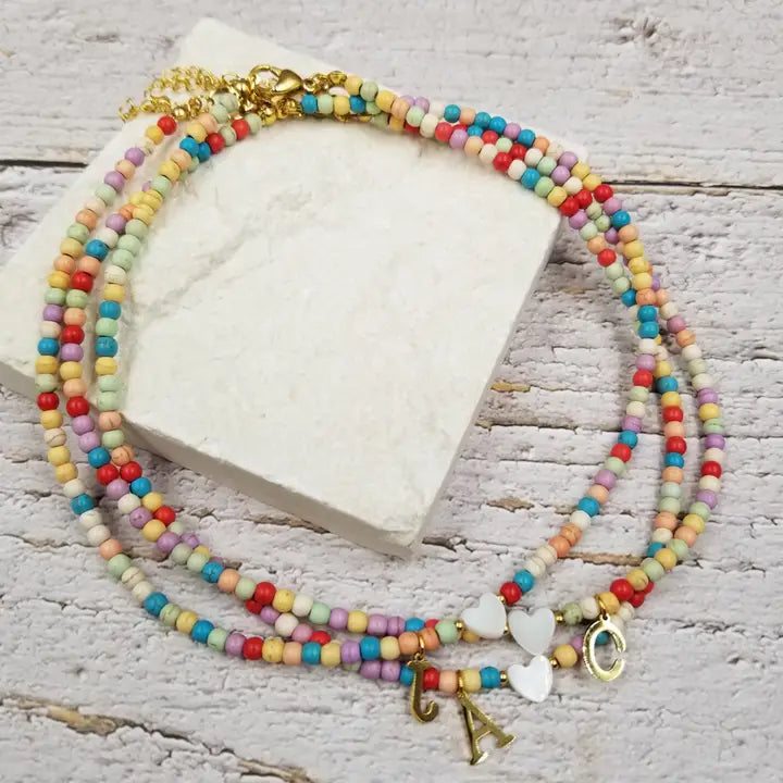 Initial Boho Necklace