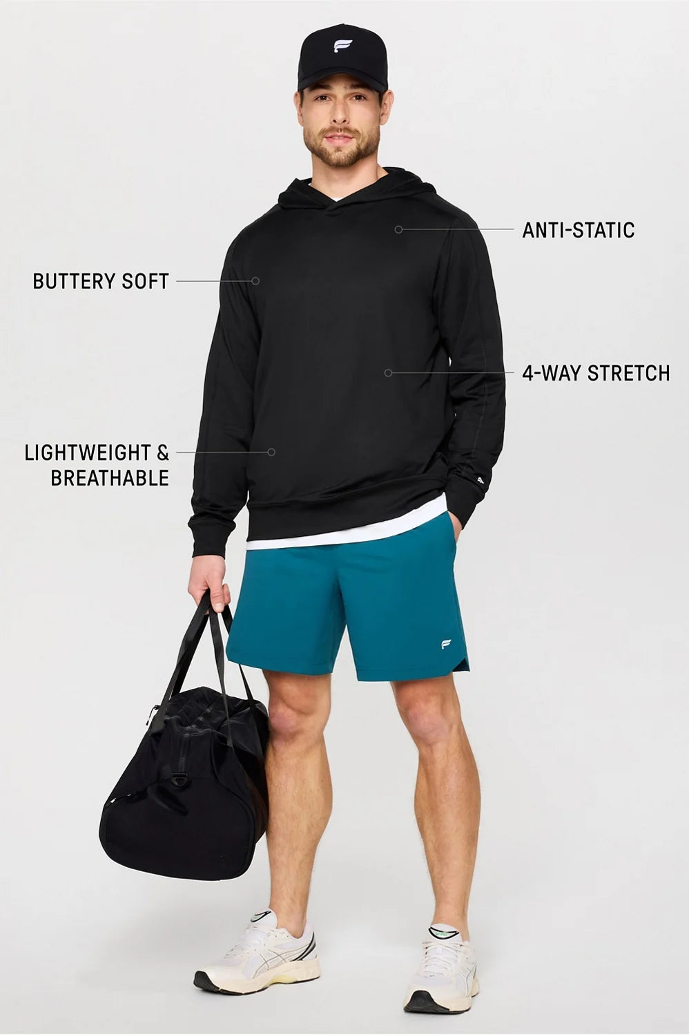 Fab Stretch Jersey Hoodie